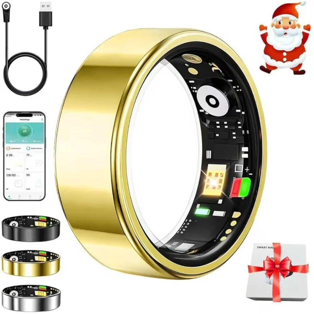 White Elephant Gifts,Smart Ring,Gifts Christmas for Women Men - Sleep Monitor...